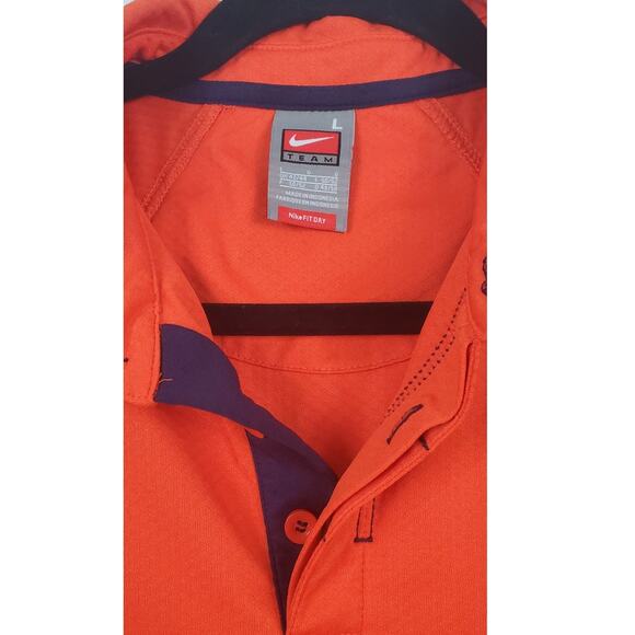 Nike Fit Dry Polo Shirt U of Virginia, Cavaliers Logo Men Size L, PRE-OWNED - Picture 4 of 7